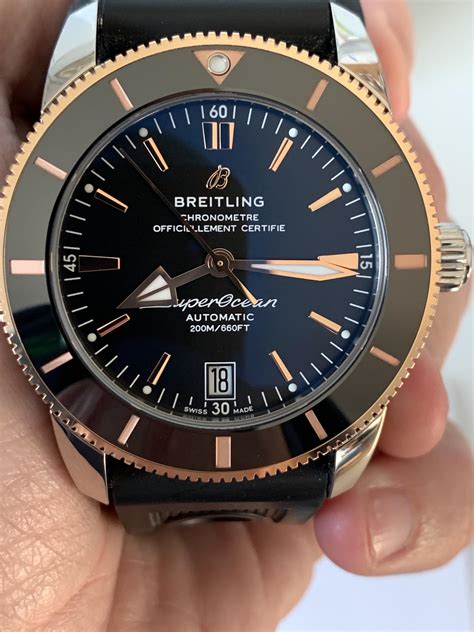 breitling 46mm hgeritage|breitling superocean heritage rose gold.